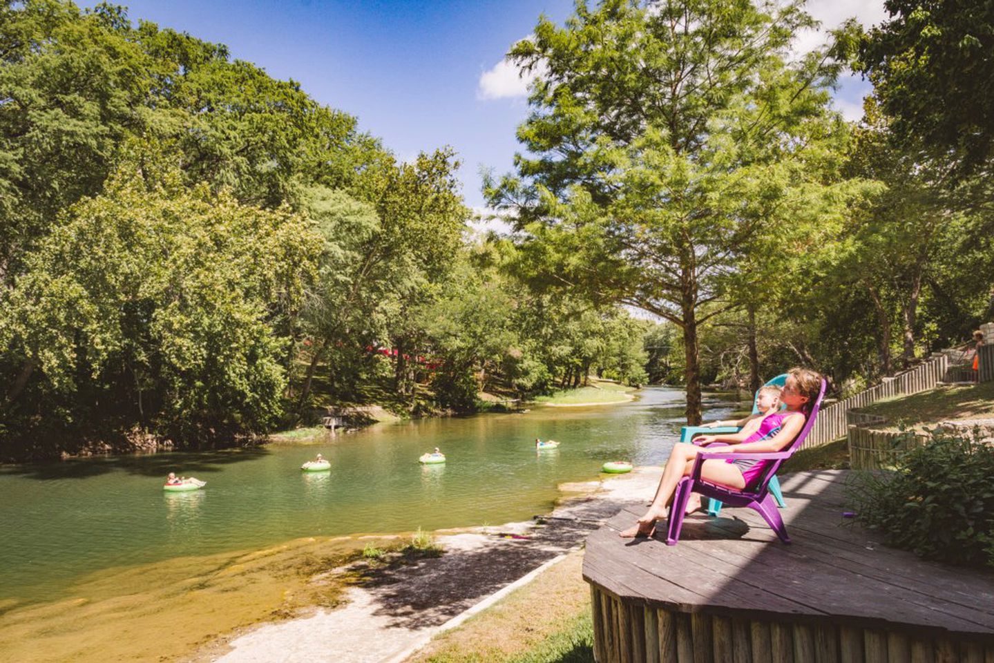 Spacious Cabin Rental Overlooking the Guadalupe River near Austin, Texas