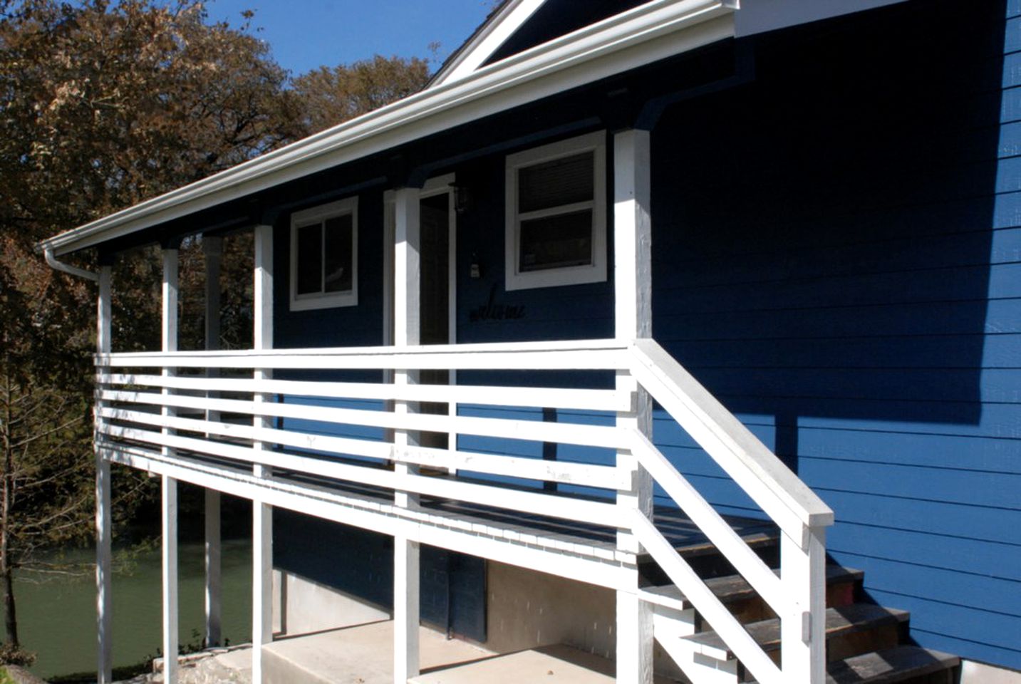 Riverfront Cabin Rental near Canyon Lake in New Braunfels, Texas