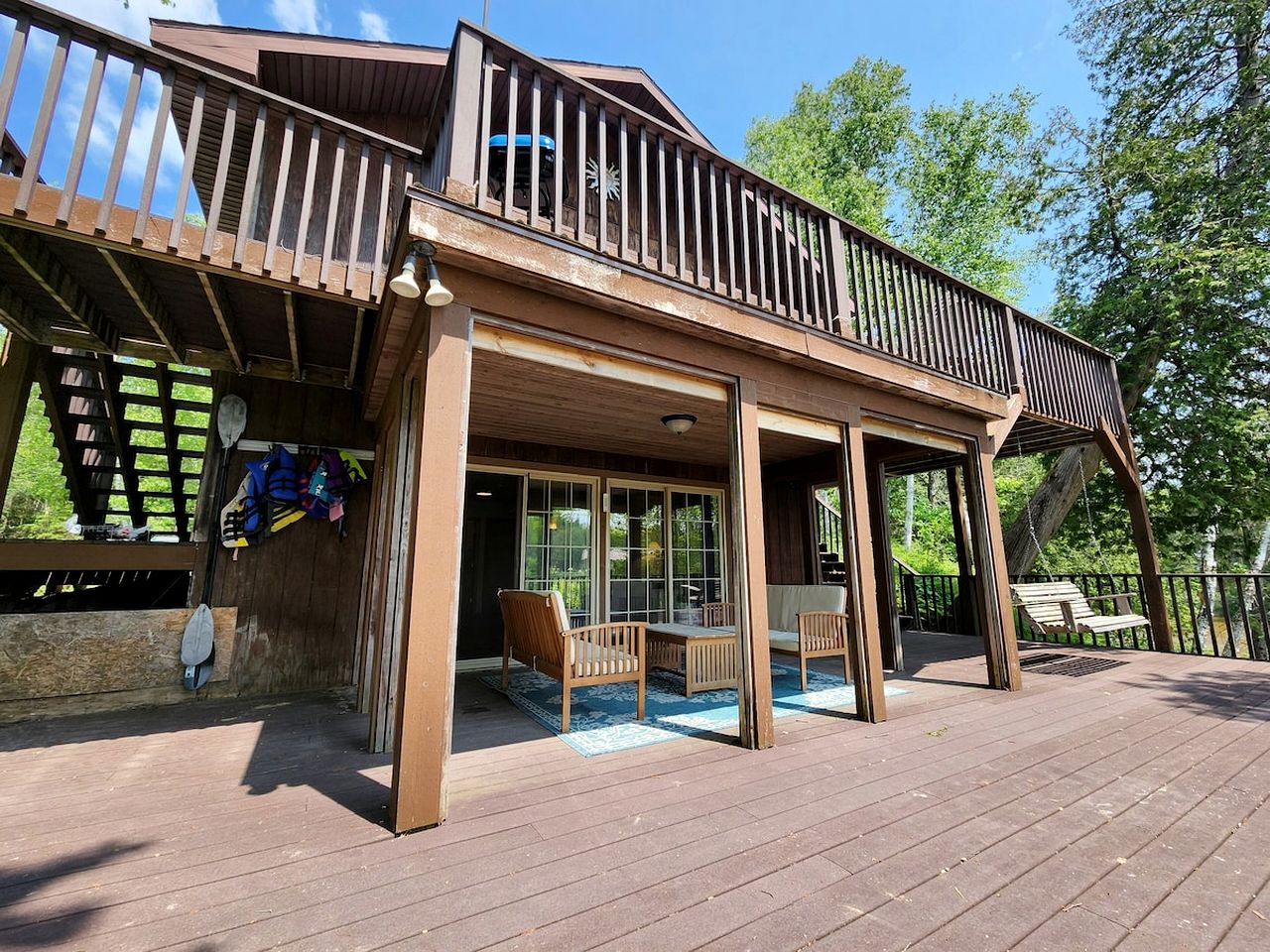 Riverfront Cabin Incredible for Outdoor Enthusiasts with Kayaks in Hessel, Michigan