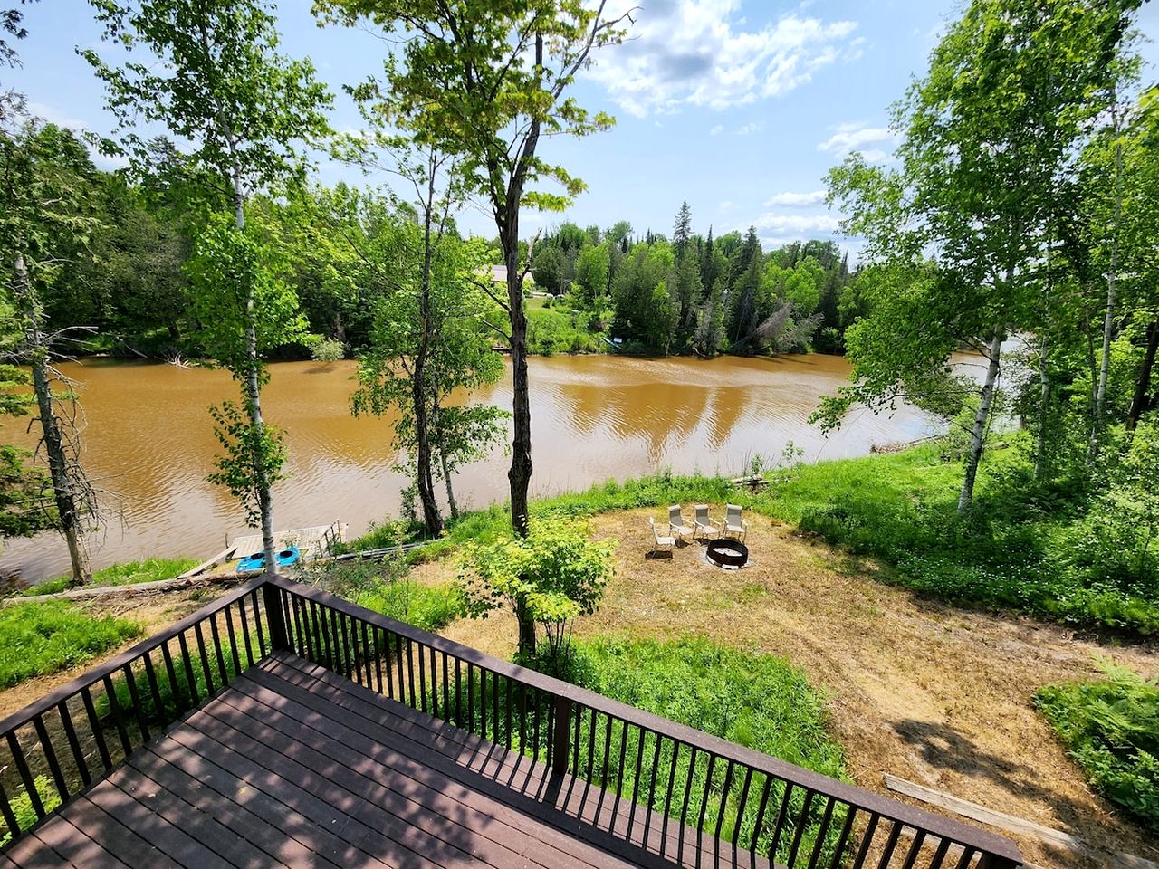 Riverfront Cabin Incredible for Outdoor Enthusiasts with Kayaks in Hessel, Michigan