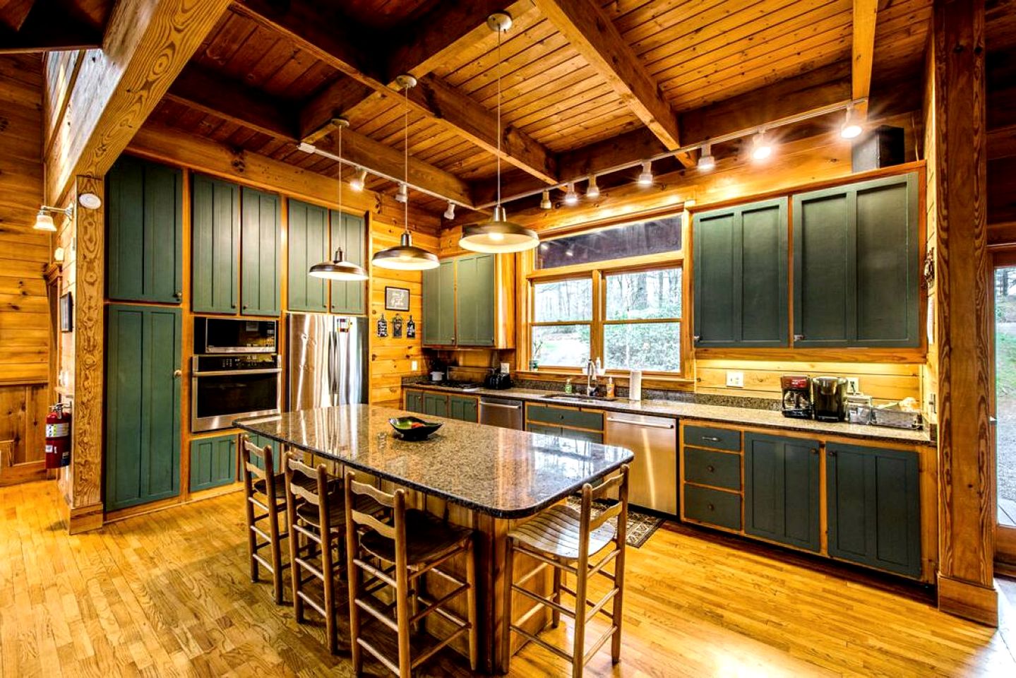 Luxury Three-Story Riverfront Cabin Rental for Groups in Blue Ridge Region of Georgia