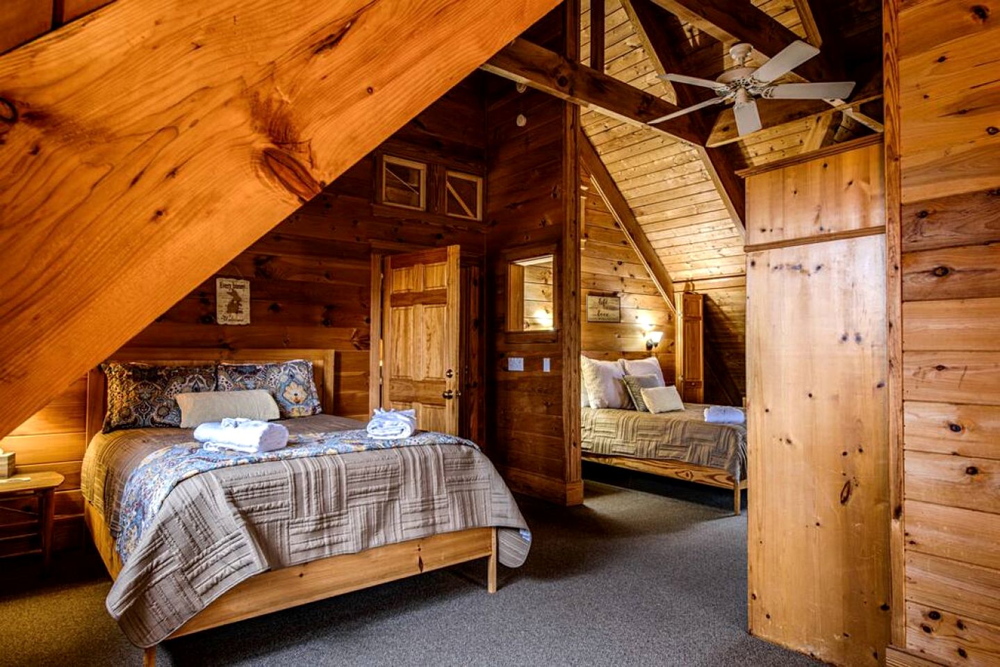 Luxury Three-Story Riverfront Cabin Rental for Groups in Blue Ridge Region of Georgia