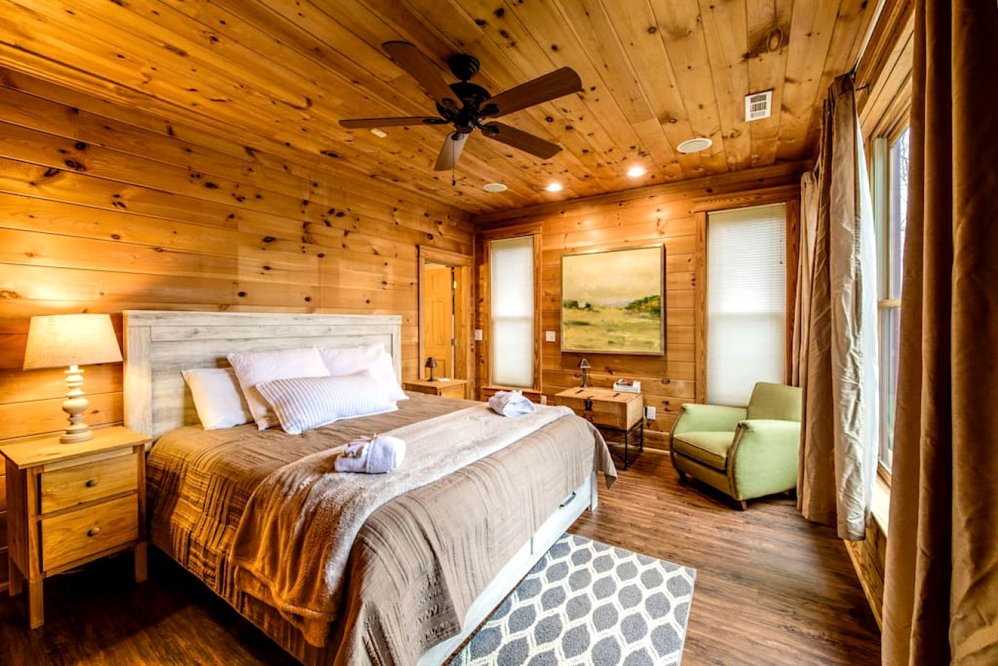 Luxury Three-Story Riverfront Cabin Rental for Groups in Blue Ridge Region of Georgia