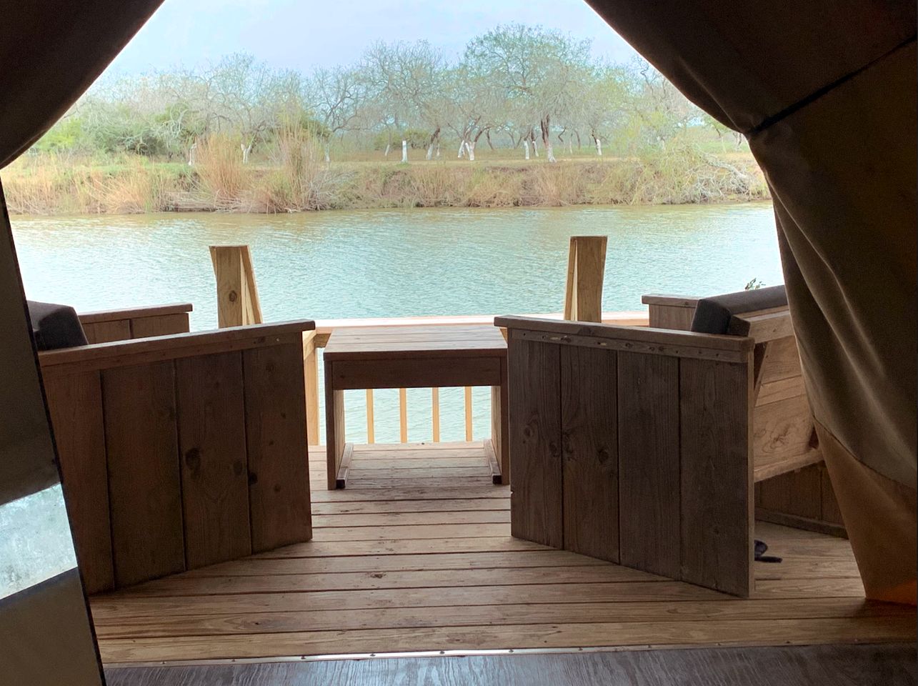 Riverfront Glamping Retreat in Southern Texas, Perfect for a Weekend of Stargazing and Watching Space X Launches