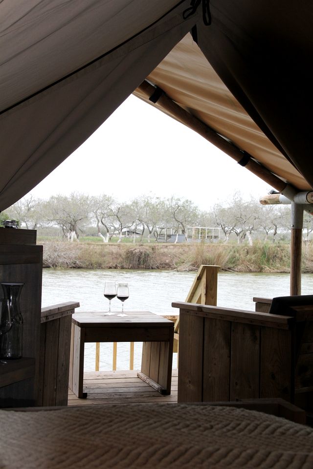 Riverfront Glamping Retreat in Southern Texas, Perfect for a Weekend of Stargazing and Watching Space X Launches