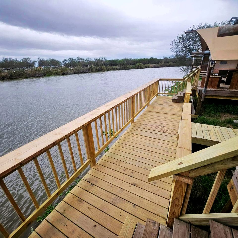 Riverfront Glamping Retreat in Southern Texas, Perfect for a Weekend of Stargazing and Watching Space X Launches