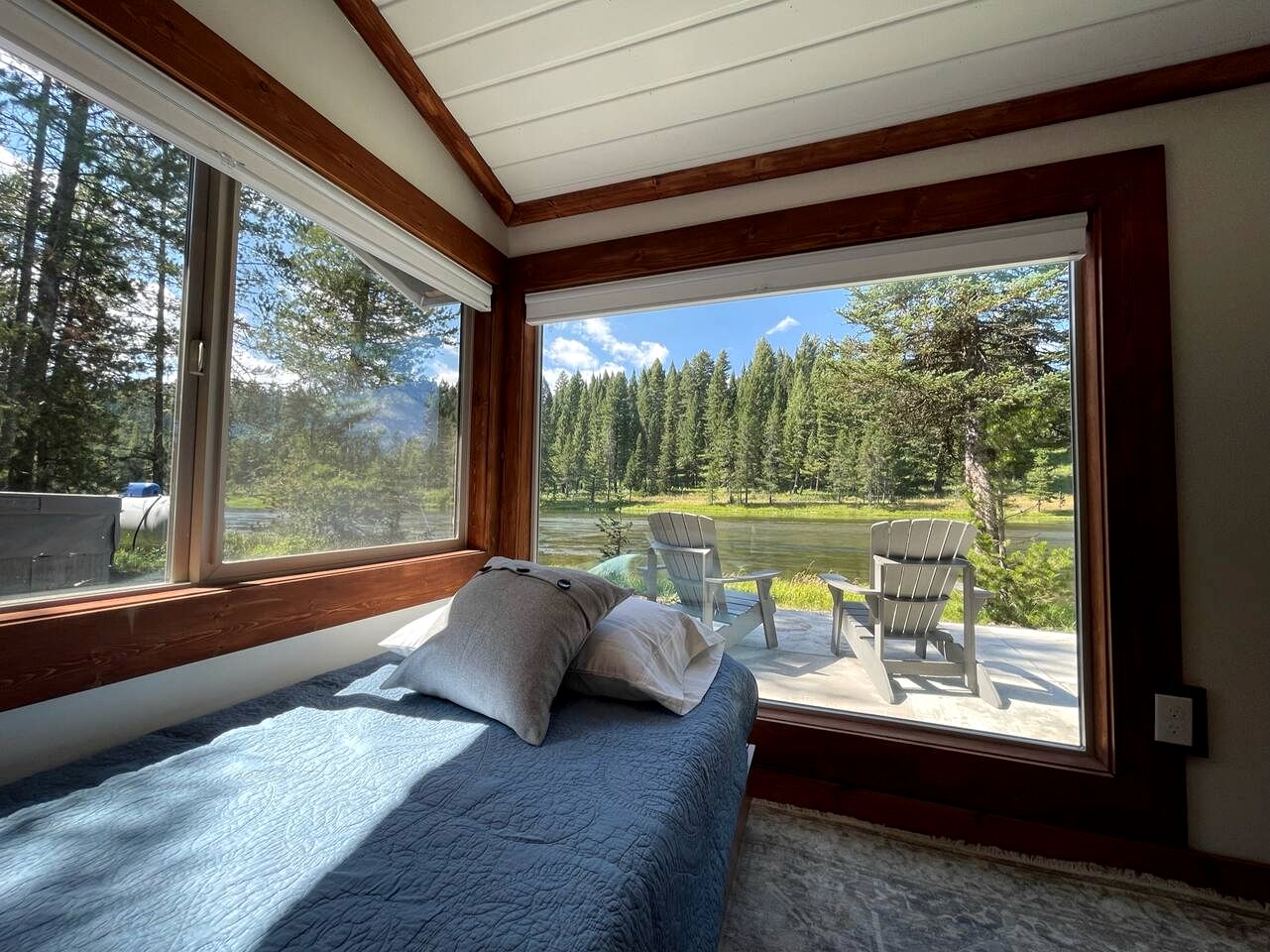 Charming Riverfront Cabin with Hot Tub and Dock Access Near Scenic Trails in Island Park, Idaho