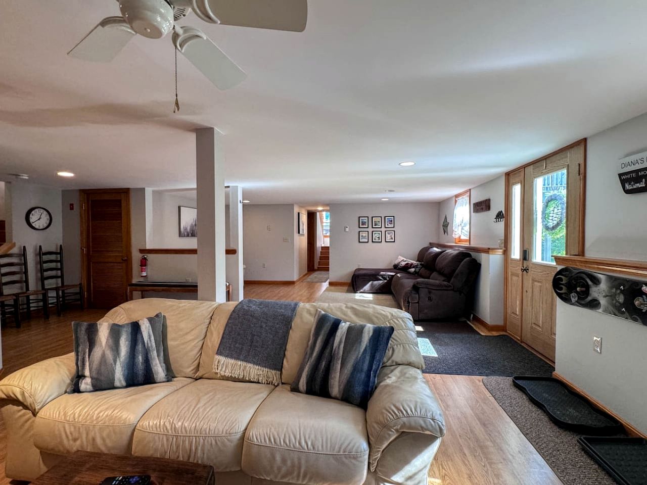 Riverfront Cabin with Cozy Interior and Deck Great for Groups in NH