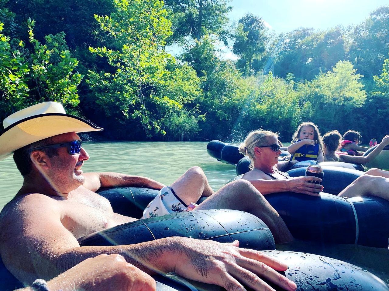 Riverside Glamping Getaway Perfect for a Family: Luxurious Safari Tent on the San Marcos River near Kingsbury, Texas