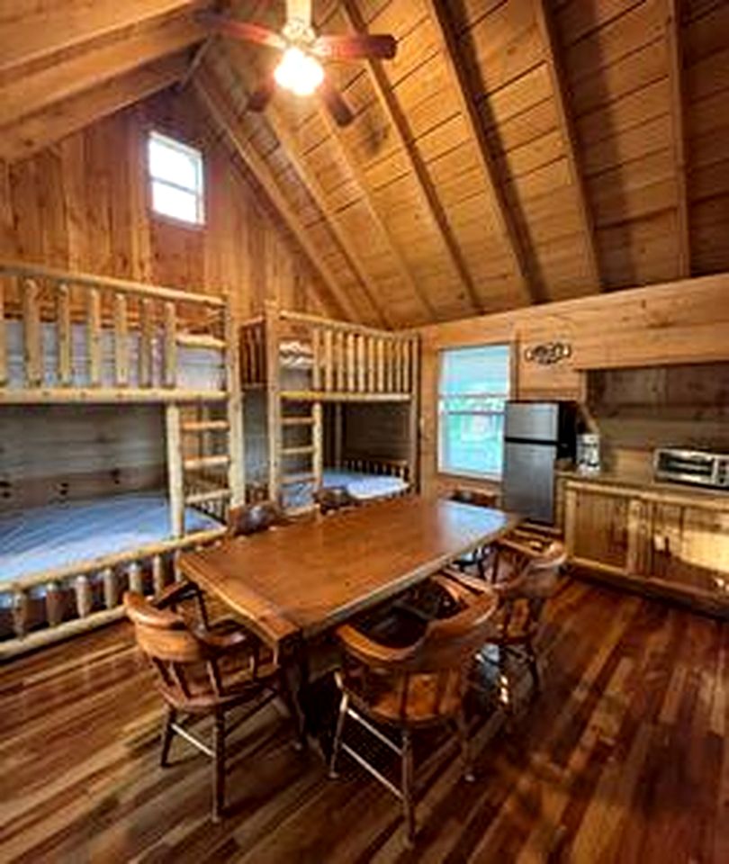 Secluded Riverside Cabin for 8 in Belfast, NY with Rustic Amish-Built Retreat