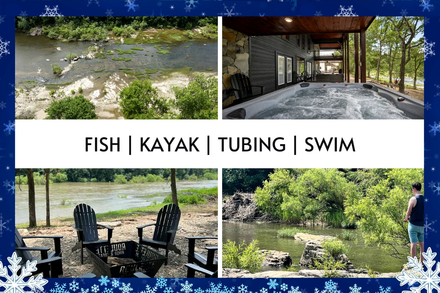 Riverside Pet Friendly Cabin with Hot Tub and Firepit on Glover River, Broken Bow, OK