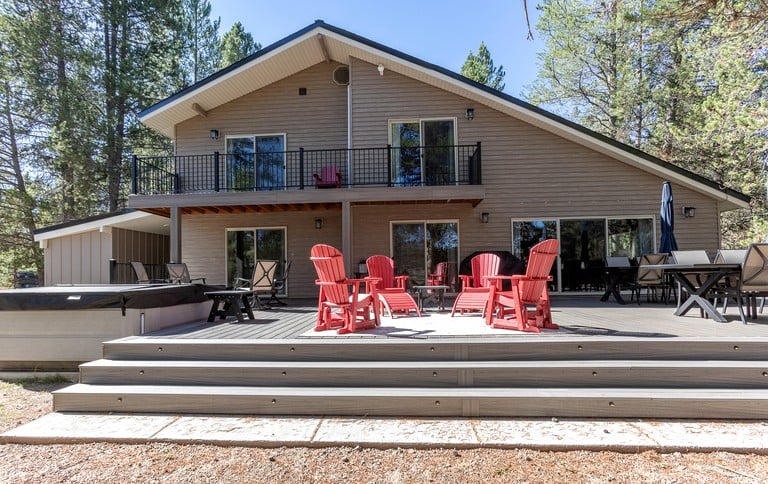 Spacious Riverfront Cabin with Hot Tub and Trail Access Near Outdoor Adventures in Island Park, Idaho