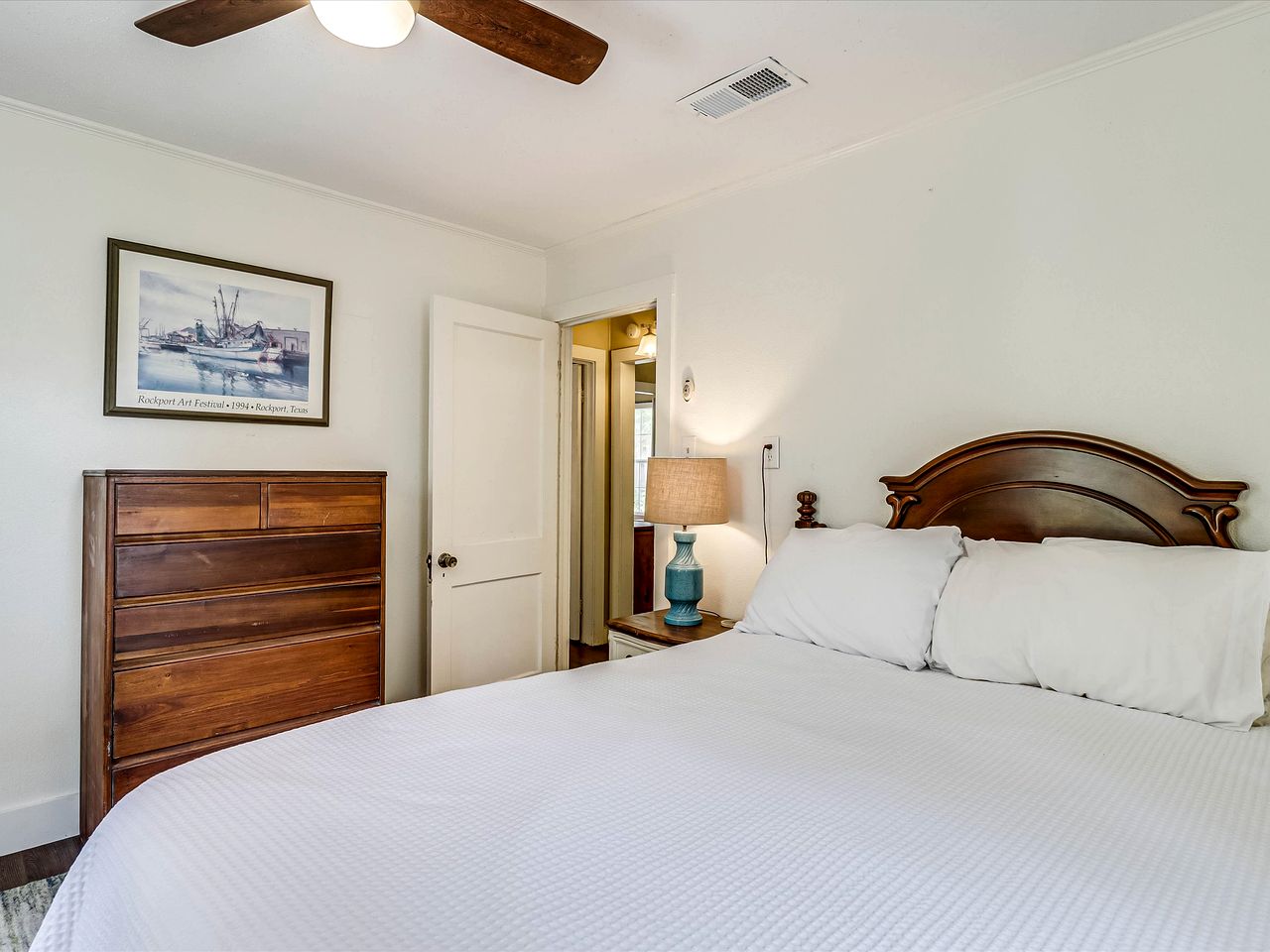 Charming Historic Beach House with Oak-Shaded Yard near Shore & Dining in Rockport, Texas