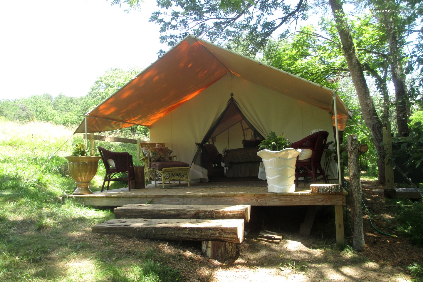 Couples' Tent Rental near Asheville, North Carolina
