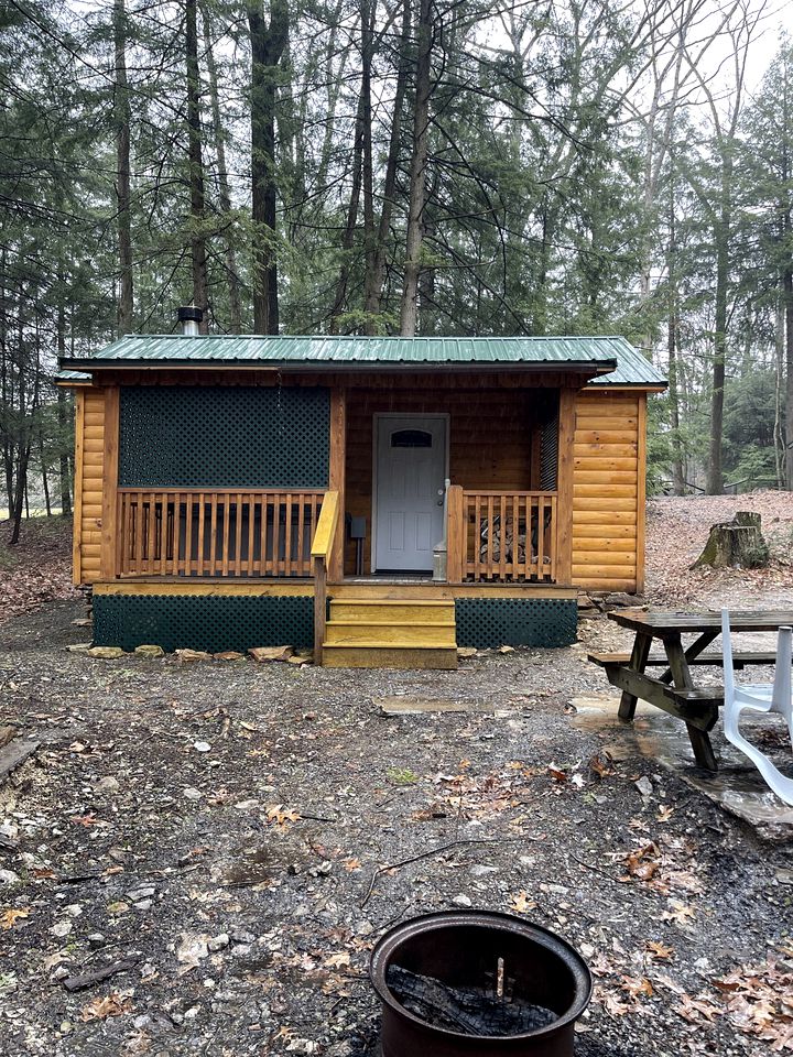 Romantic Cabin Escapes to this Charming Cook Forest Rental with Private Hot Tub