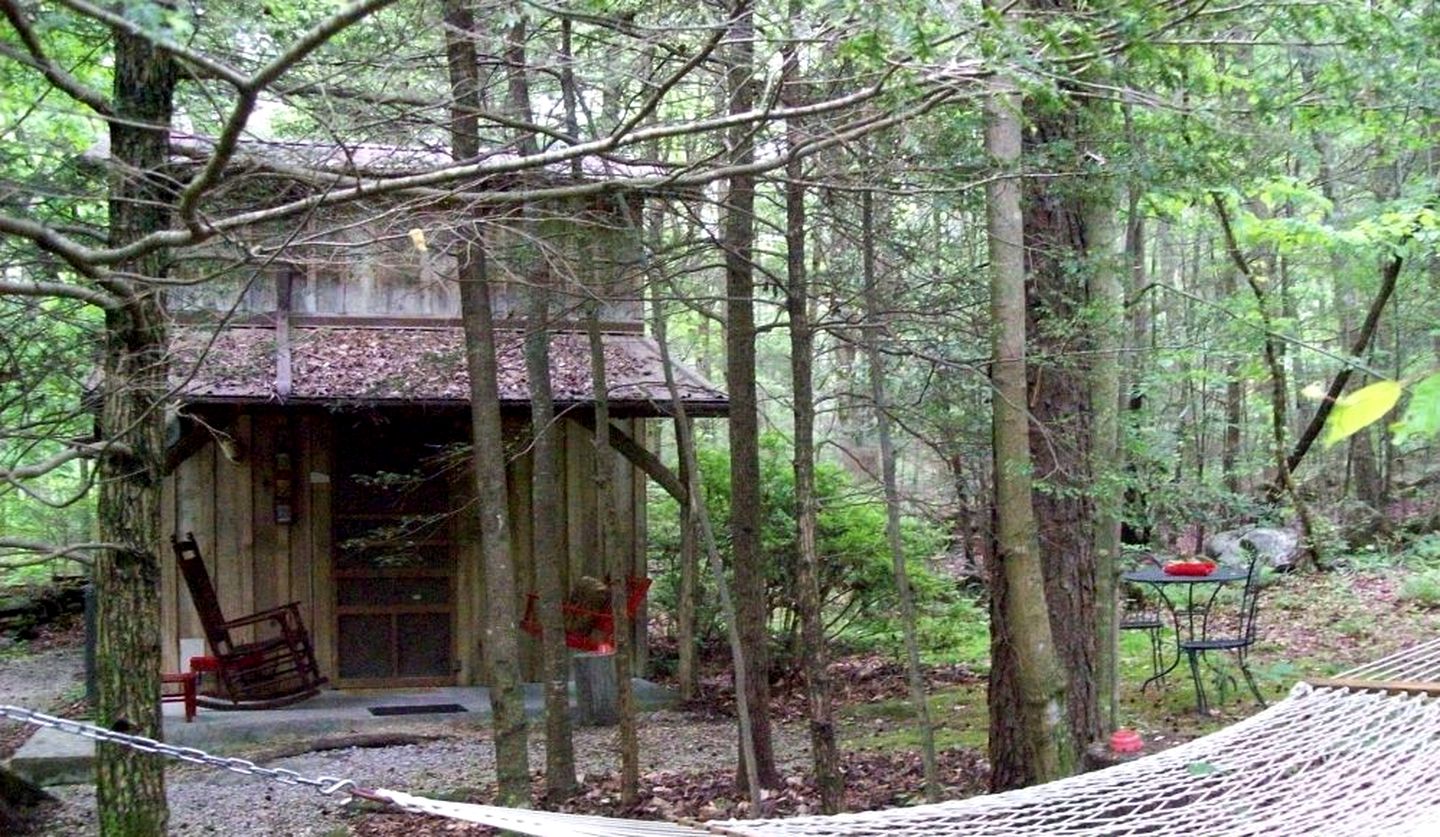 Romantic Cabin Rental with Fire Pit near Great Smoky Mountains National Park in Tennessee