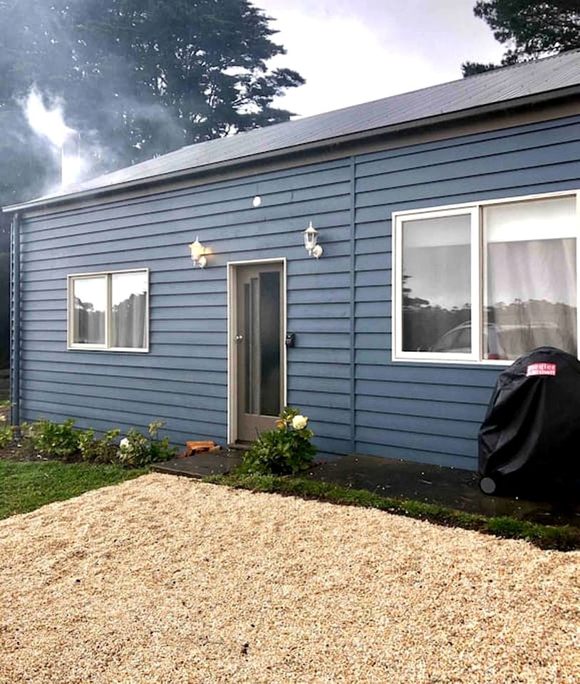 Romantic Rainforest Cottage Rental with Private Waterfalls near Apollo Bay, Victoria