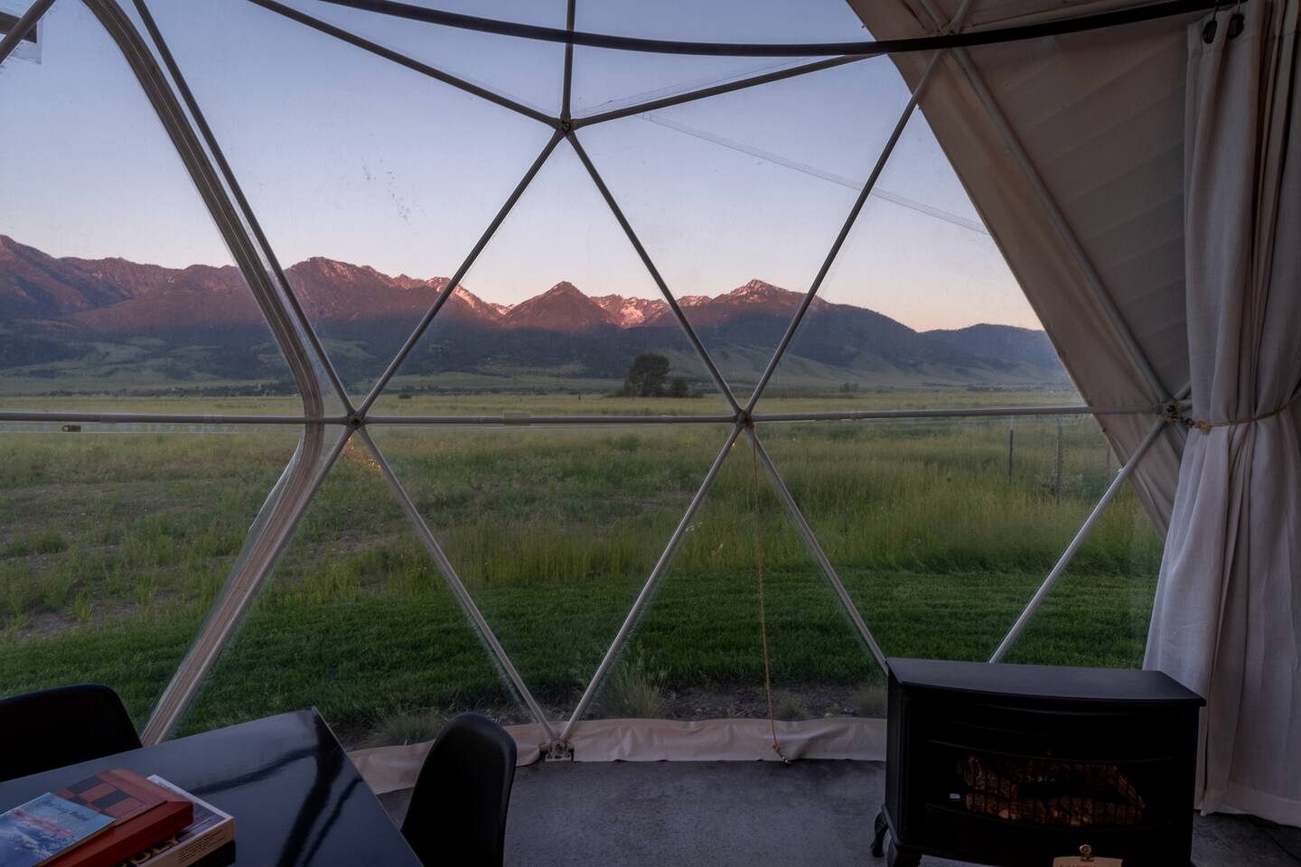 Secluded Montana Dome Retreat with Stunning Mountain Views Near Yellowstone National Park