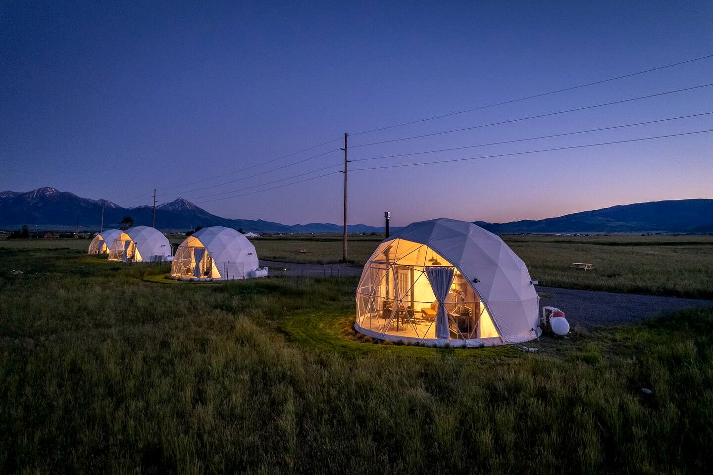 Secluded Montana Dome Retreat with Stunning Mountain Views Near Yellowstone National Park