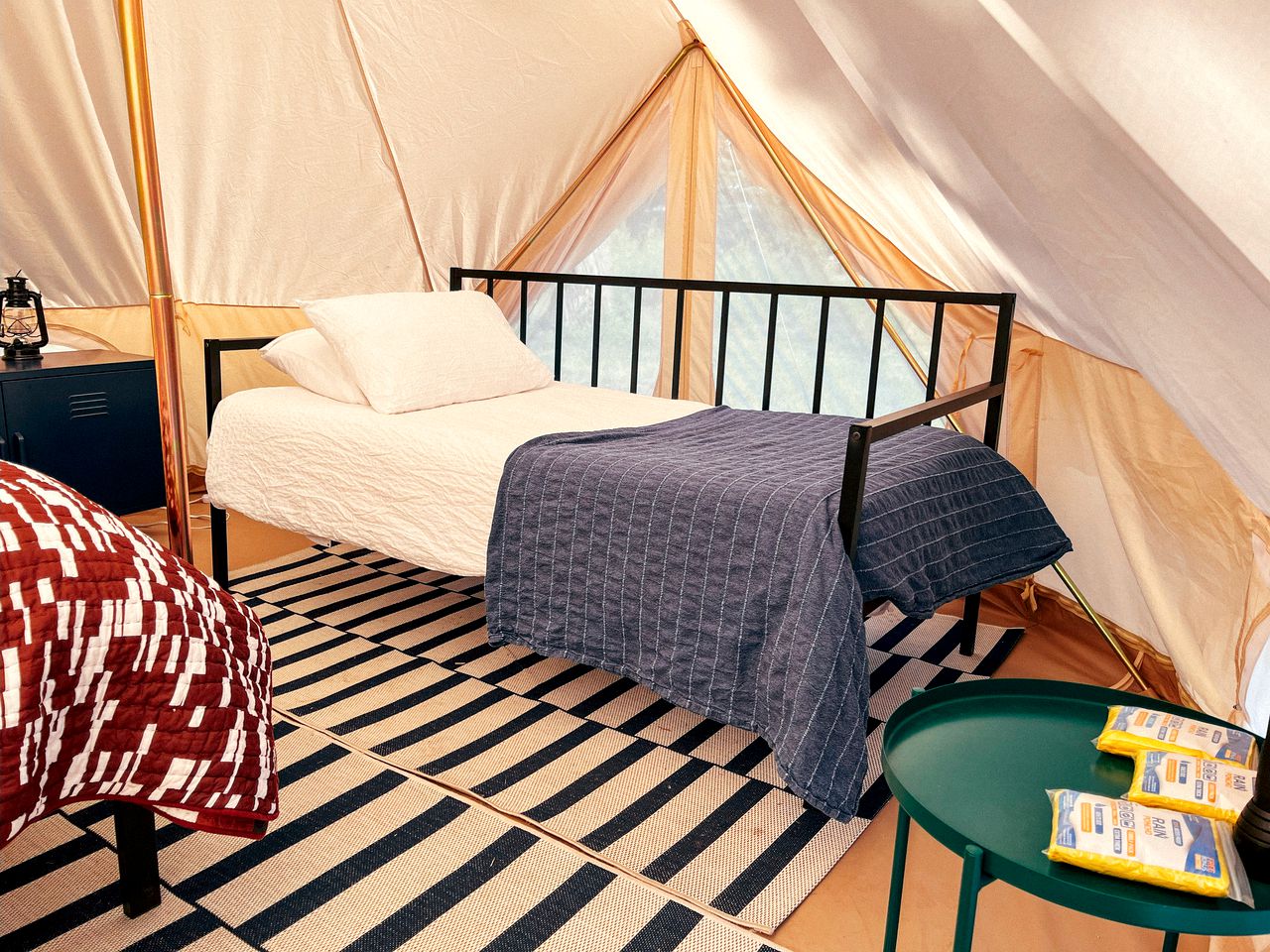 Romantic Getaways near Santa Fe Forest in this Safari Tent Rental in New Mexico