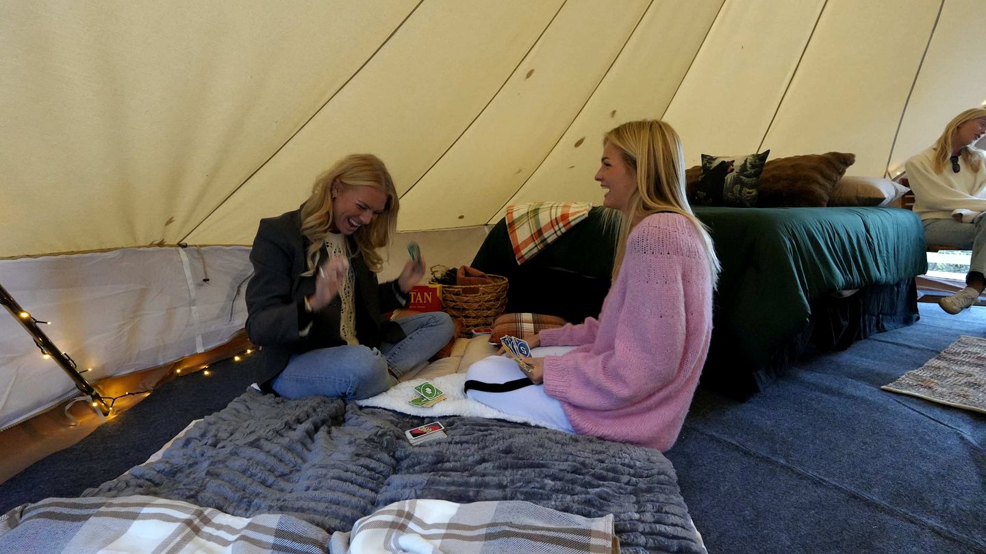 Romantic Glamping Under the Trees with Hot Tub Stargazing and Fire Pit Nights in Waynesville, North Carolina