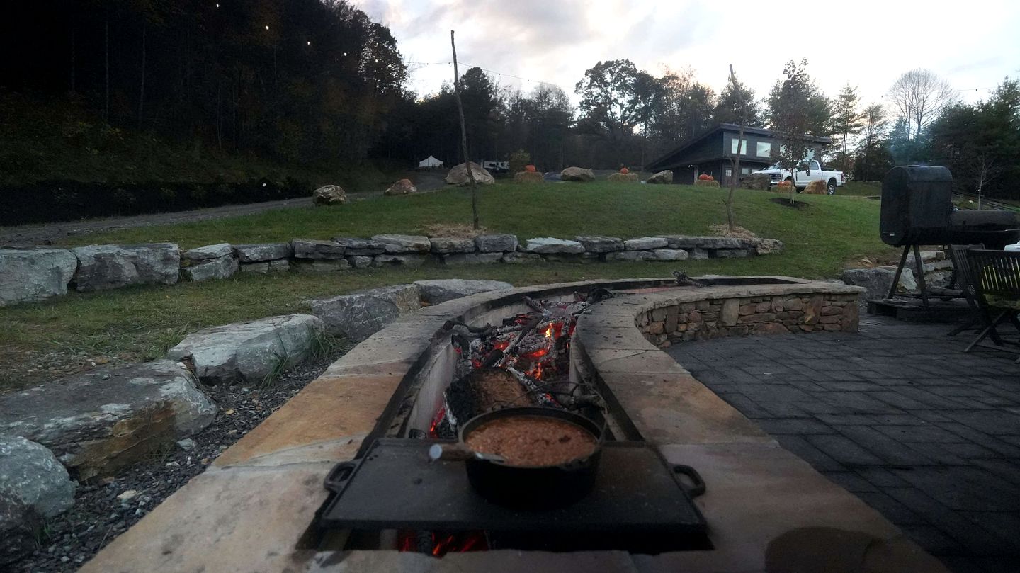 Romantic Glamping Under the Trees with Hot Tub Stargazing and Fire Pit Nights in Waynesville, North Carolina