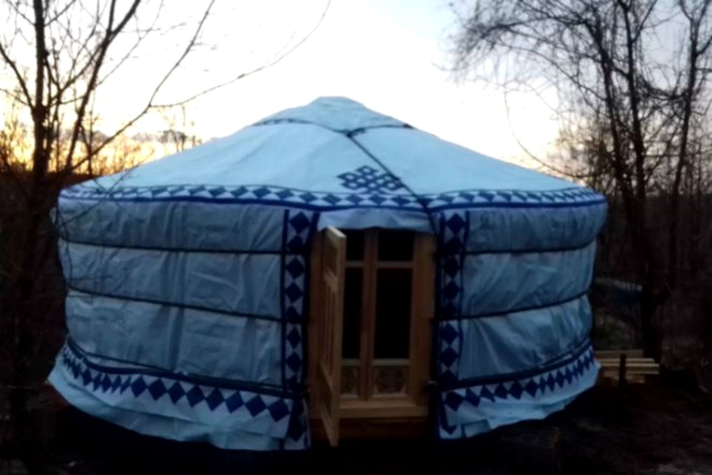 Pet-Friendly Yurt Accommodation with a Shared Pool in Rakovica, Croatia