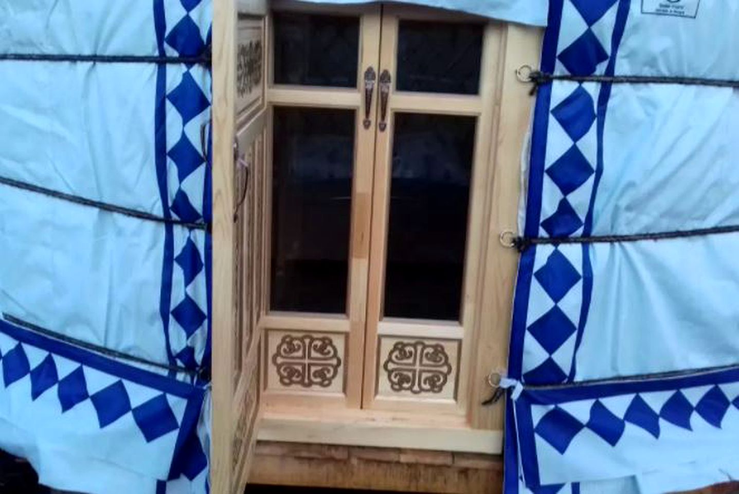 Pet-Friendly Yurt Accommodation with a Shared Pool in Rakovica, Croatia