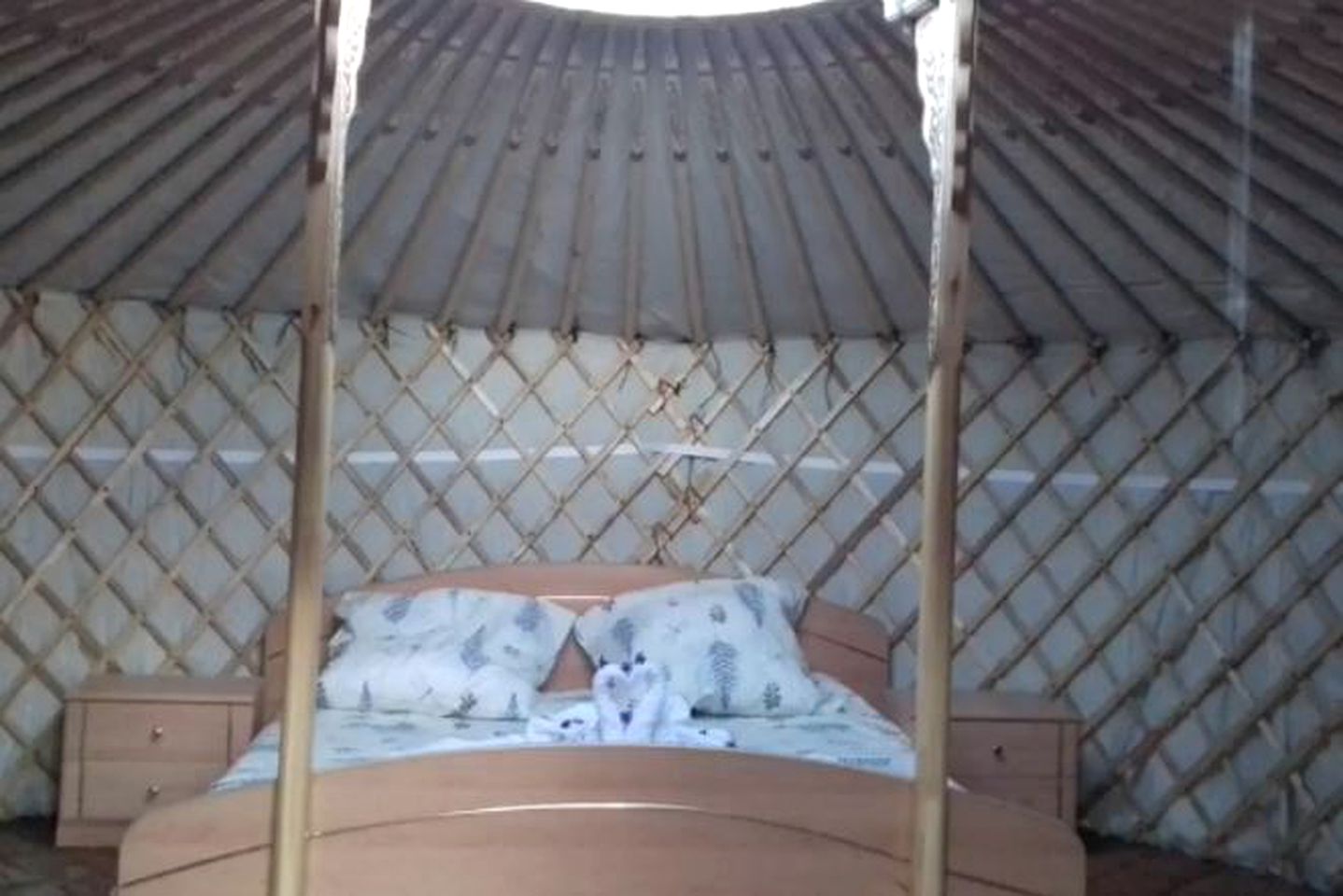 Pet-Friendly Yurt Accommodation with a Shared Pool in Rakovica, Croatia