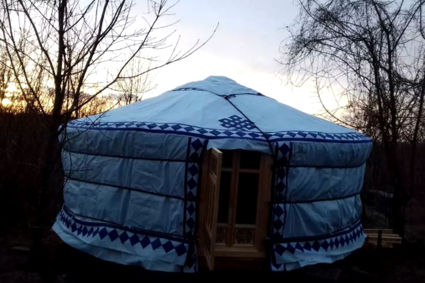 Pet-Friendly Yurt Accommodation with a Shared Pool in Rakovica, Croatia