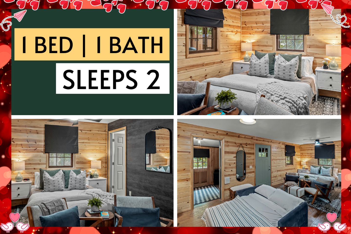 Romantic and Secluded Log Cabin with Private Hot Tub in Eureka Springs, Arkansas