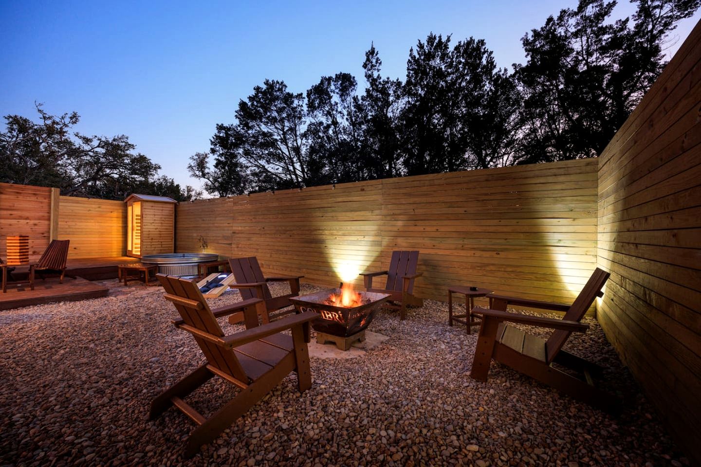 Impressive Intimate Tiny Cabin with Lofted Interior and Outdoor Shower in Texas