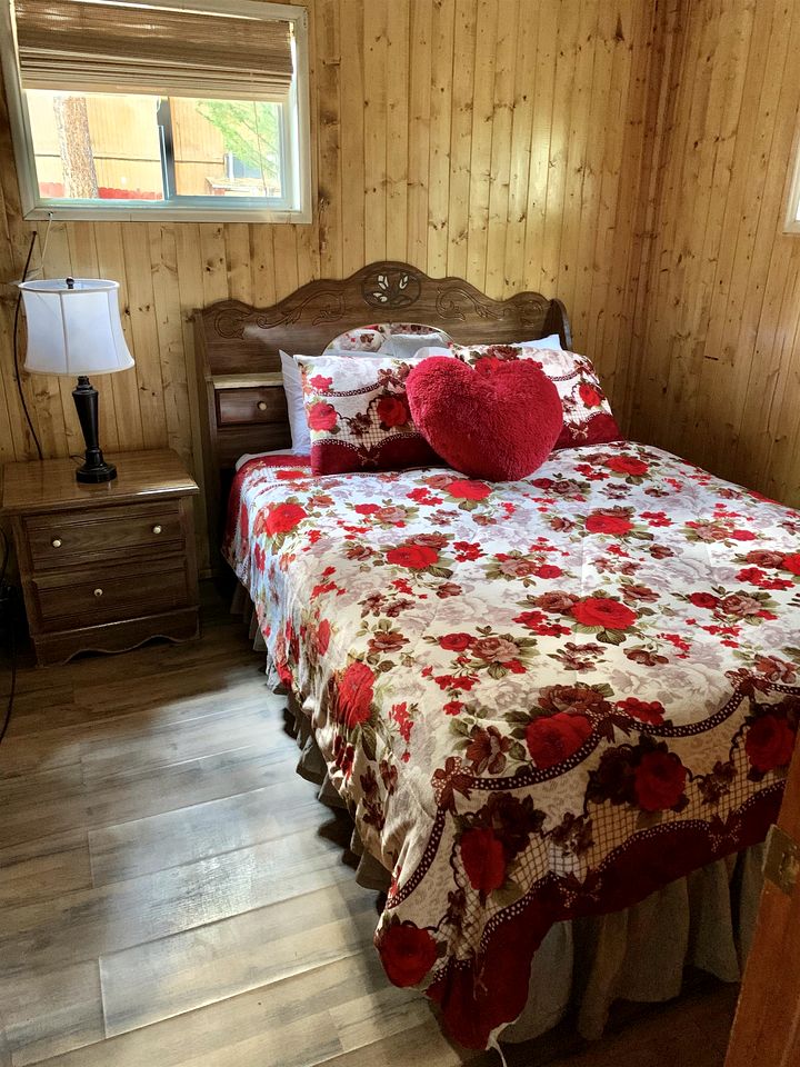 Pet Friendly Cabin with Wood Burning Fireplace and Shared Outdoor Pool in Big Bear, California