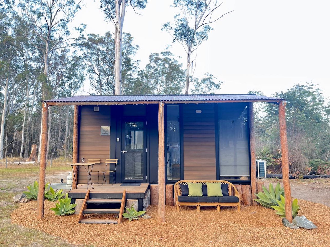 Tranquil Tiny House Cabin with Firepit and Outdoor Living Space in New South Wales, Australia