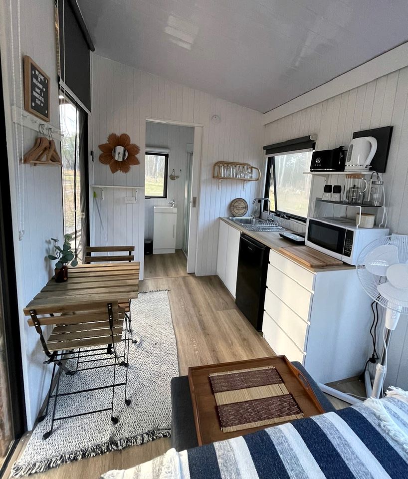 Tranquil Tiny House Cabin with Firepit and Outdoor Living Space in New South Wales, Australia