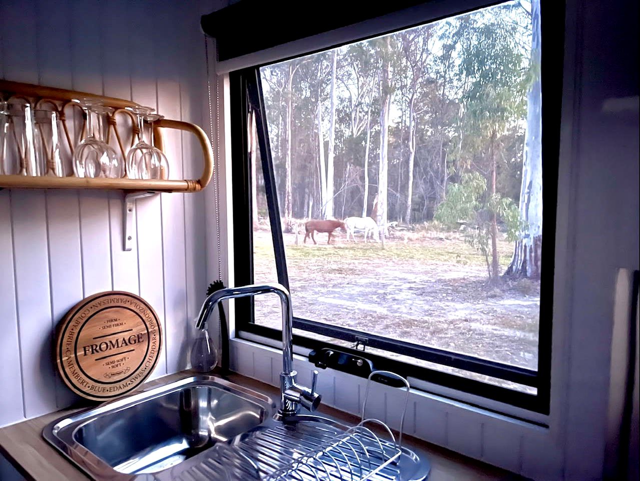 Tranquil Tiny House Cabin with Firepit and Outdoor Living Space in New South Wales, Australia