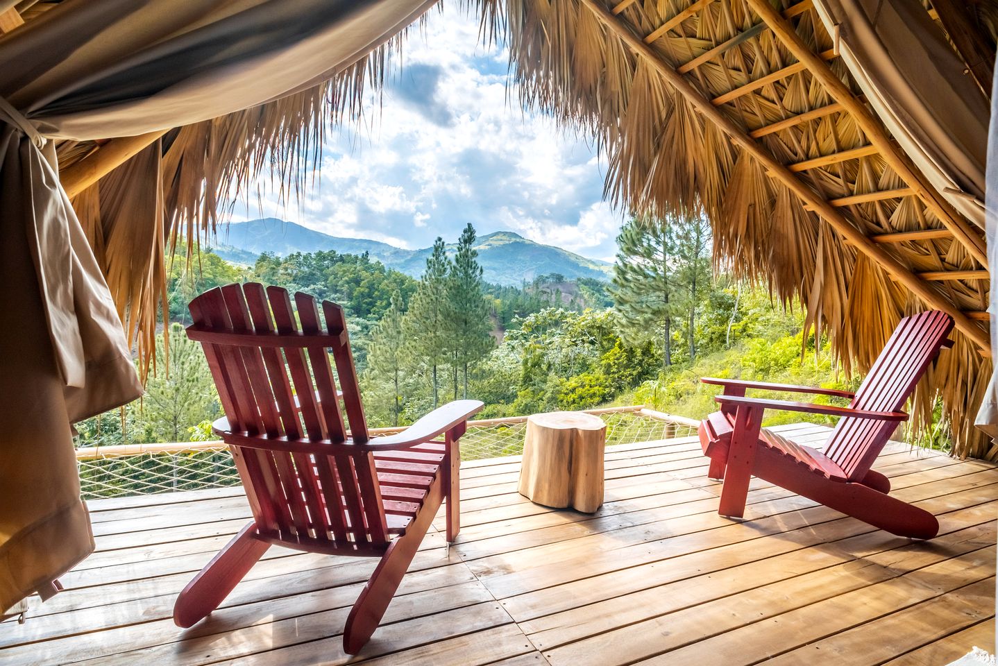 Vibrant Tropical Mountain Hut Retreat near Cordillera Central in Dominican Republic