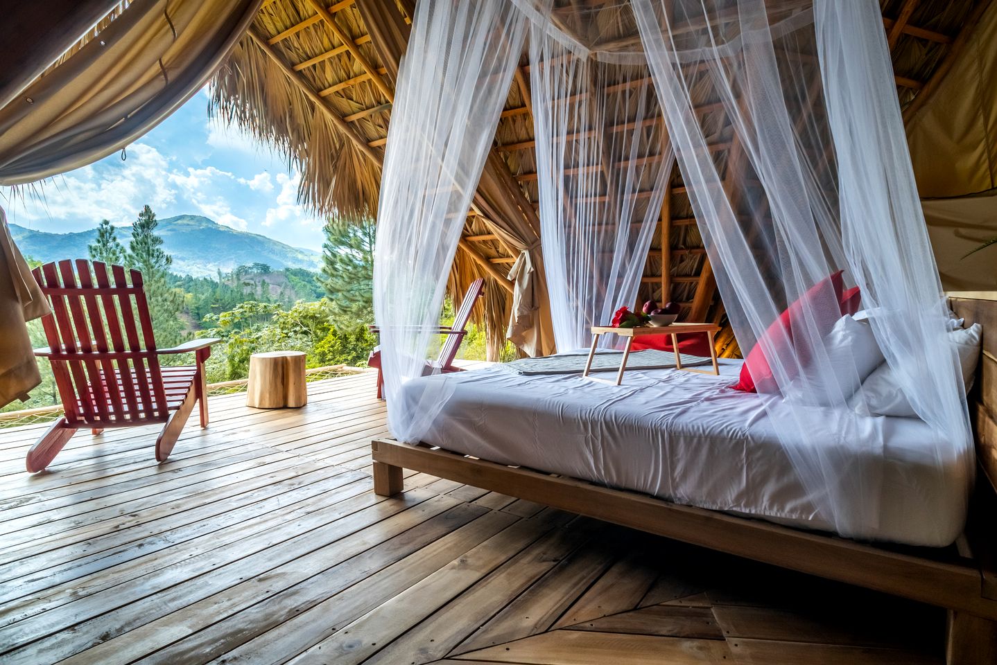 Vibrant Tropical Mountain Hut Retreat near Cordillera Central in Dominican Republic
