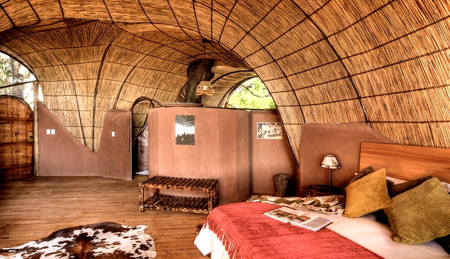 Rounded Tents in the Heart of the Moremi Game Reserve, Botswana