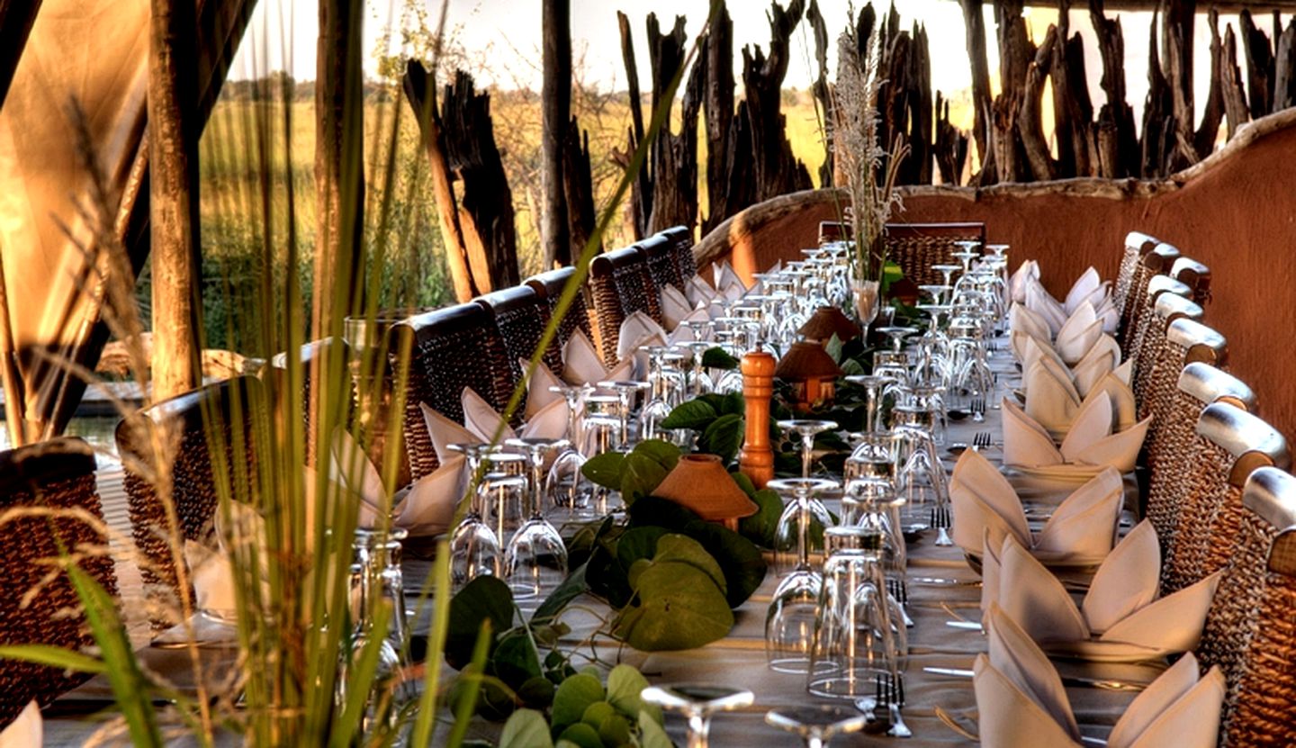 Rounded Tents in the Heart of the Moremi Game Reserve, Botswana