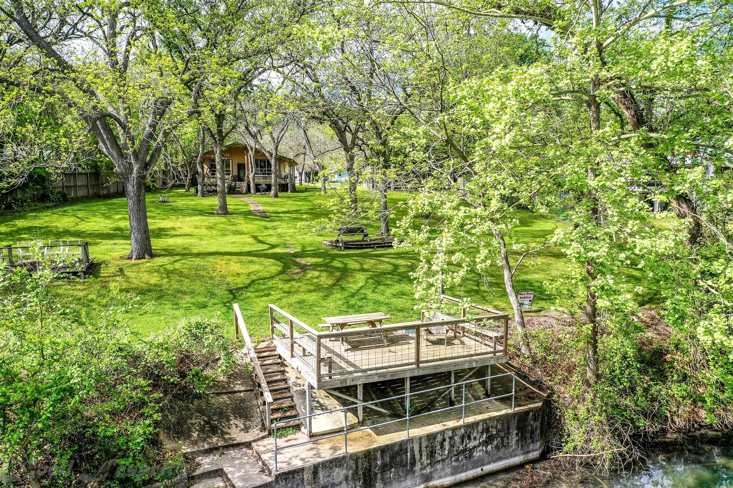 Riverfront Cabin with Fire Pit, Barbecue and Picnic Space in New Braunfels, Texas
