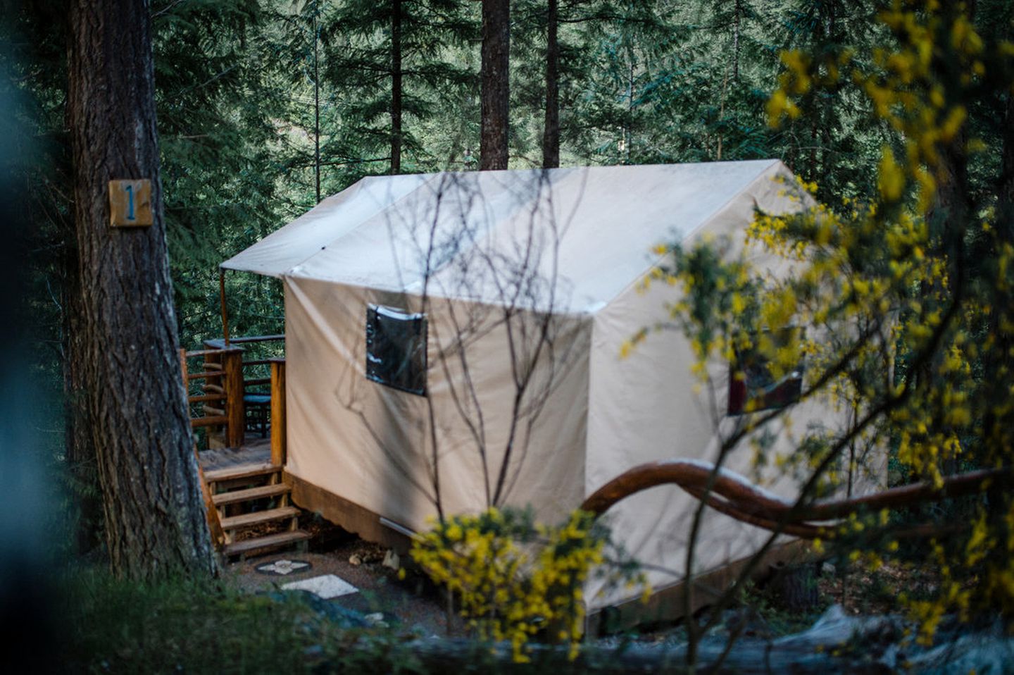 Romantic Safari Tent for Two on the Sunshine Coast, British Columbia