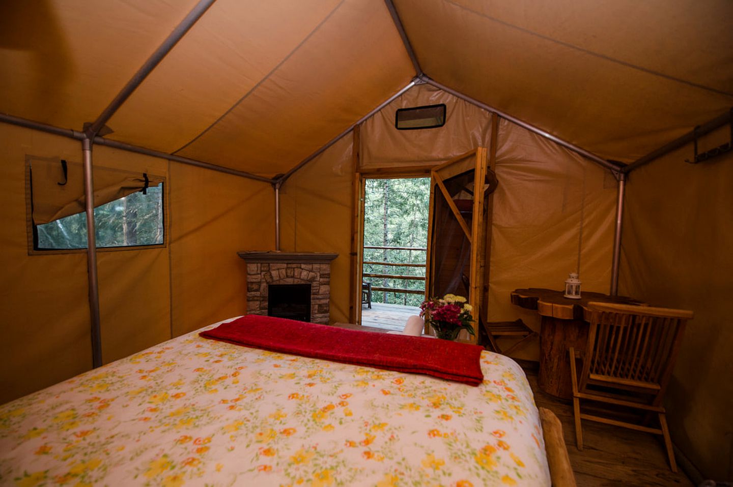 Romantic Safari Tent for Two on the Sunshine Coast, British Columbia