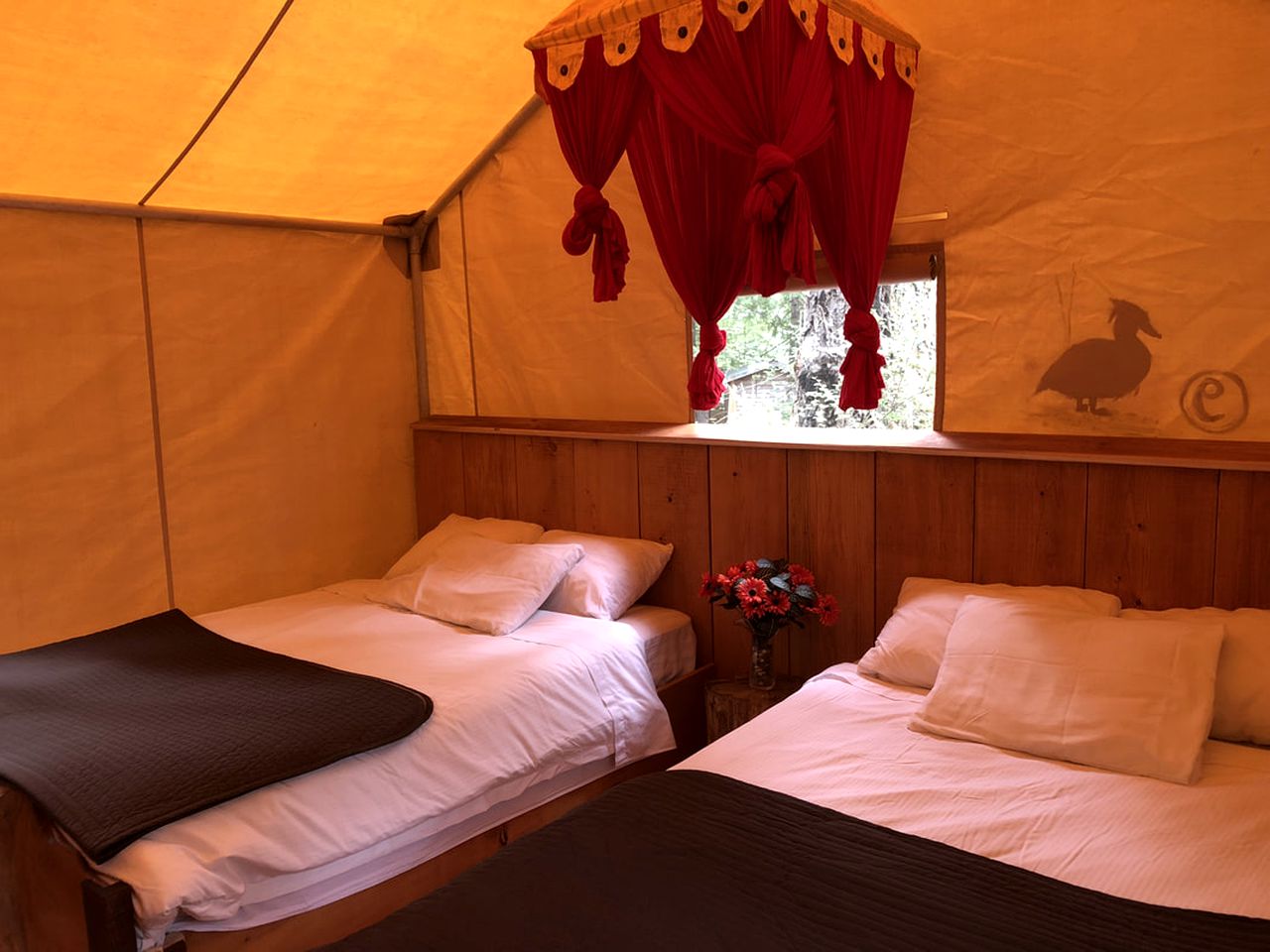 Cozy Safari Tent for a Family Getaway on Ruby Lake in British Columbia