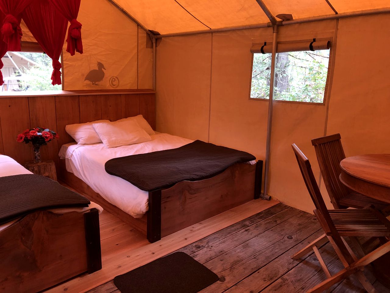 Cozy Safari Tent for a Family Getaway on Ruby Lake in British Columbia