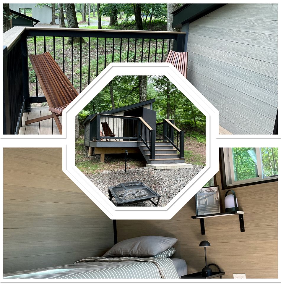 Rural Cabin with Little Private Deck and Fire Pit in Pennsylvania