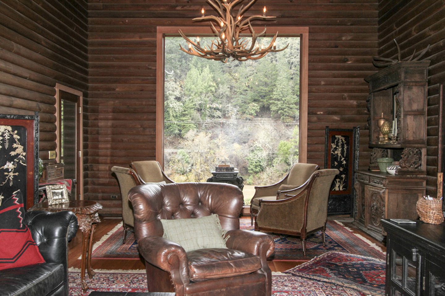 Inviting Log Cabin Rental on the Russian River in Guerneville, California