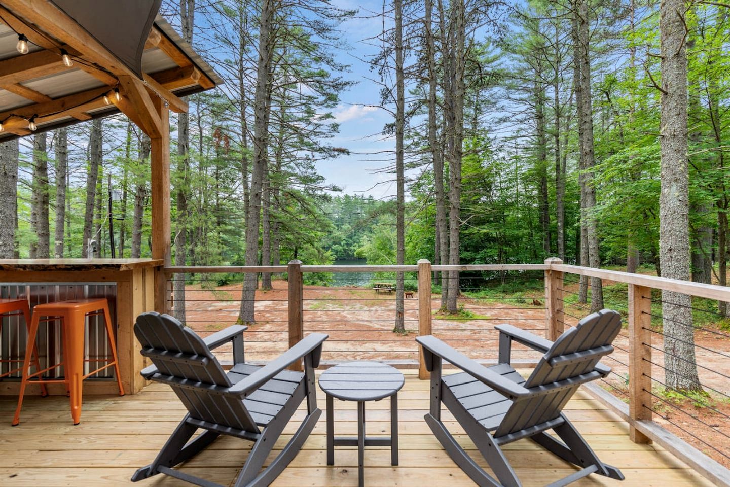 Incredible Design A-Frame with Fully Equipped Deck in Maine