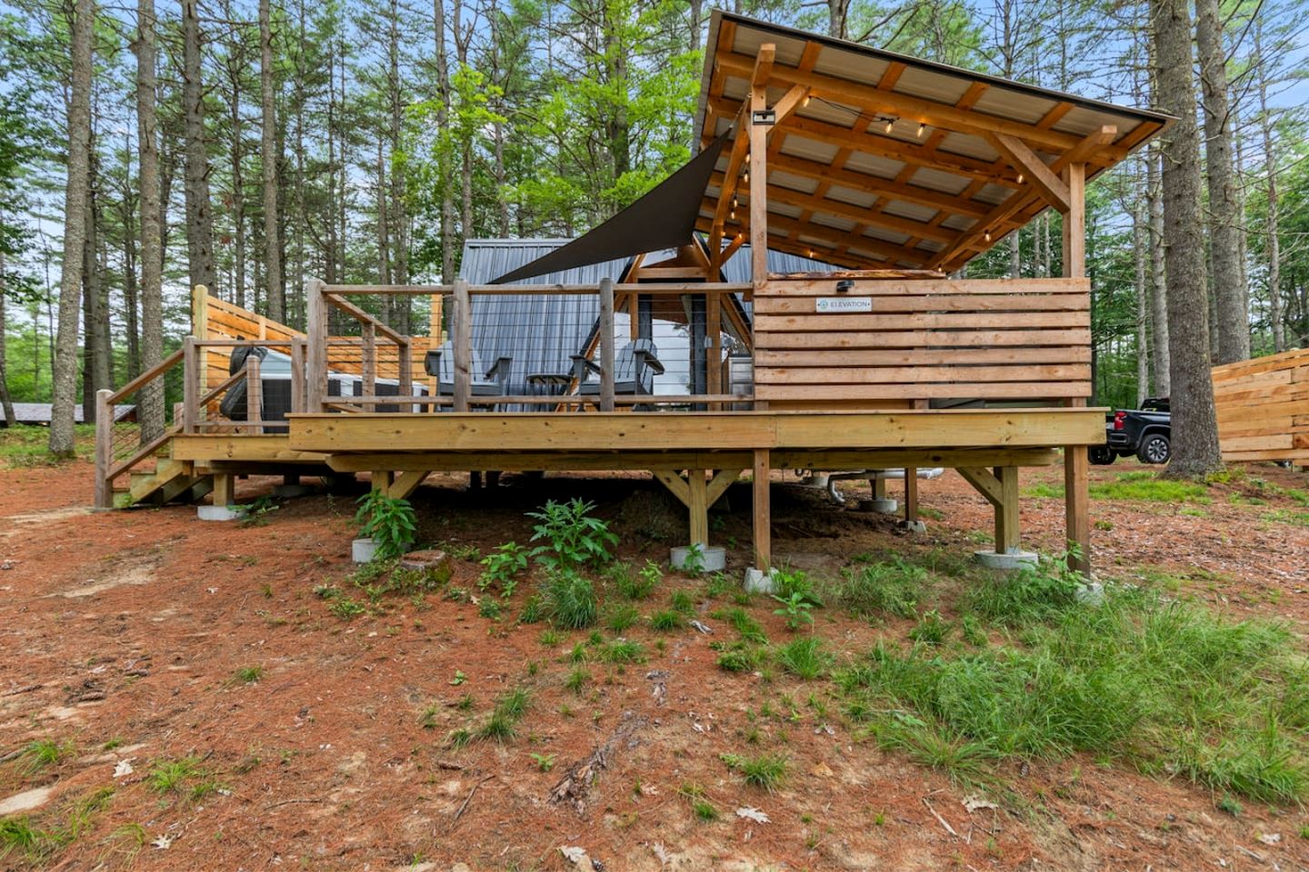 Incredible Design A-Frame with Fully Equipped Deck in Maine