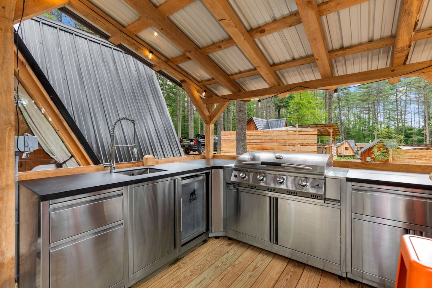 Incredible Design A-Frame with Fully Equipped Deck in Maine